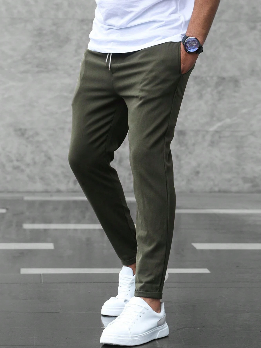 Pantalon Slim Fit pour Homme au Style Quotidien | Pantalon Décontracté et de Bureau