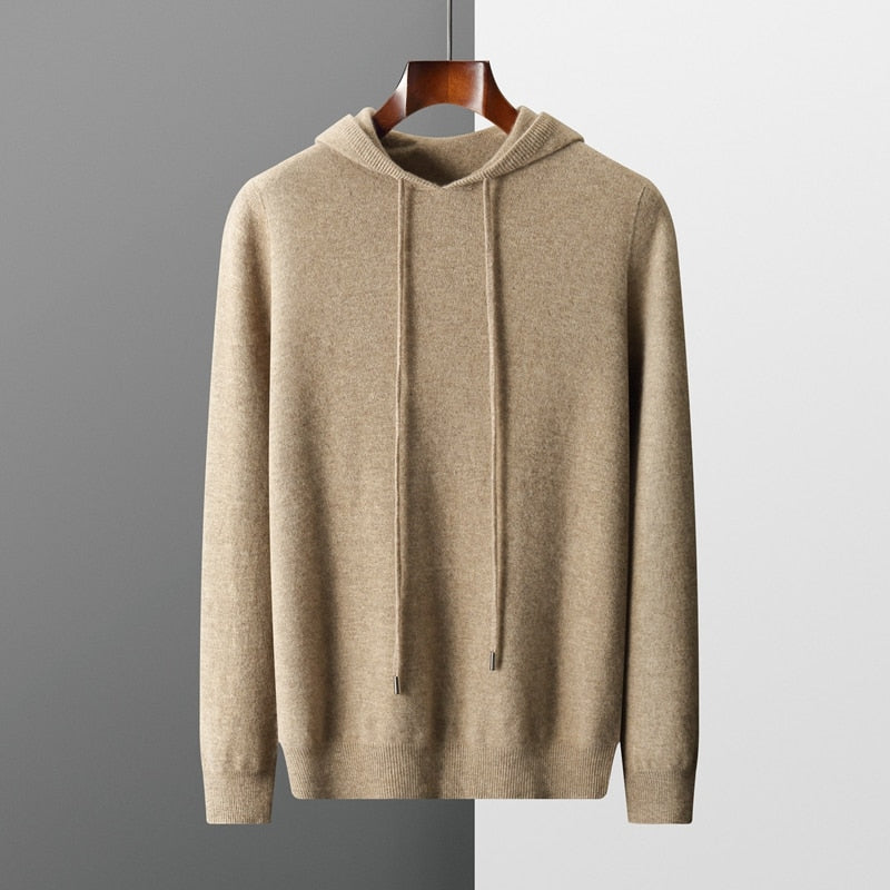 Pull à Capuche en Maille Douce pour Homme | Pull Chaud d’Hiver