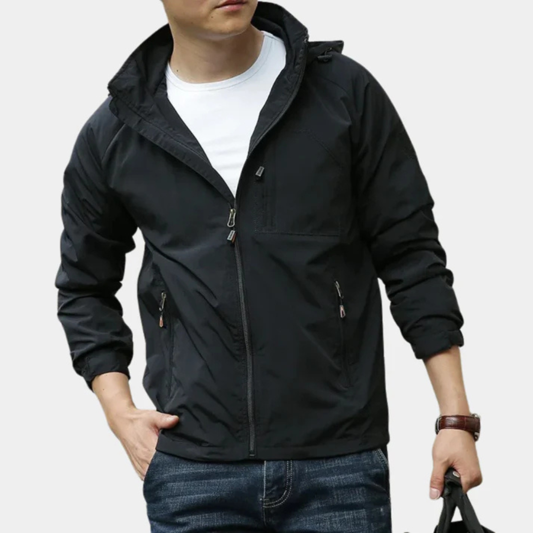 Veste Coupe-Vent Légère Zippée pour Homme | Manteau d’Hiver Confortable