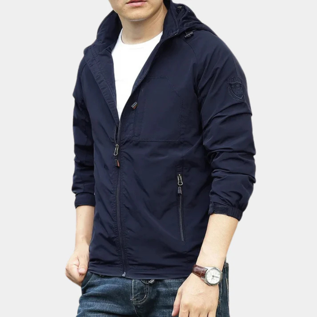 Veste Coupe-Vent Légère Zippée pour Homme | Manteau d’Hiver Confortable