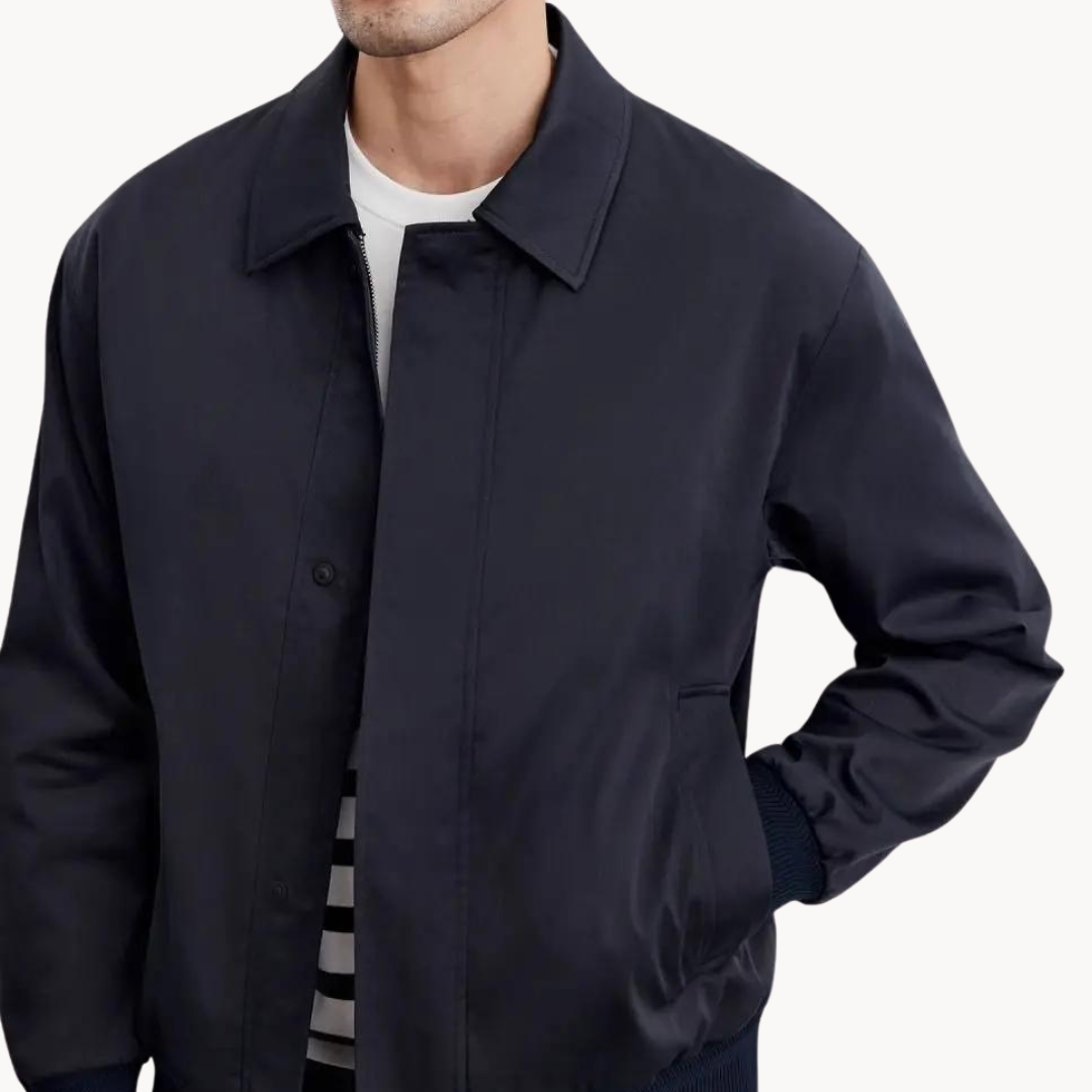 Veste Harrington Légère d’Hiver pour Homme | Veste Chaude à Coupe Ample