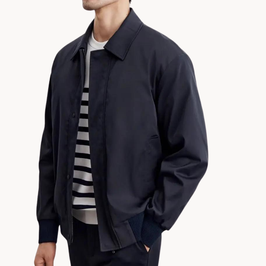 Veste Harrington Légère d’Hiver pour Homme | Veste Chaude à Coupe Ample