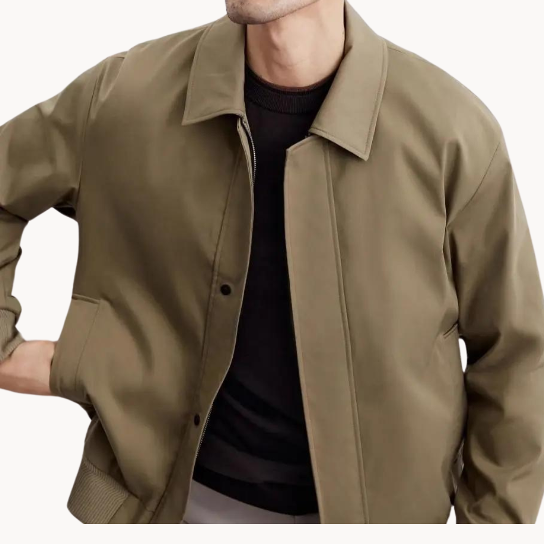 Veste Harrington Légère d’Hiver pour Homme | Veste Chaude à Coupe Ample