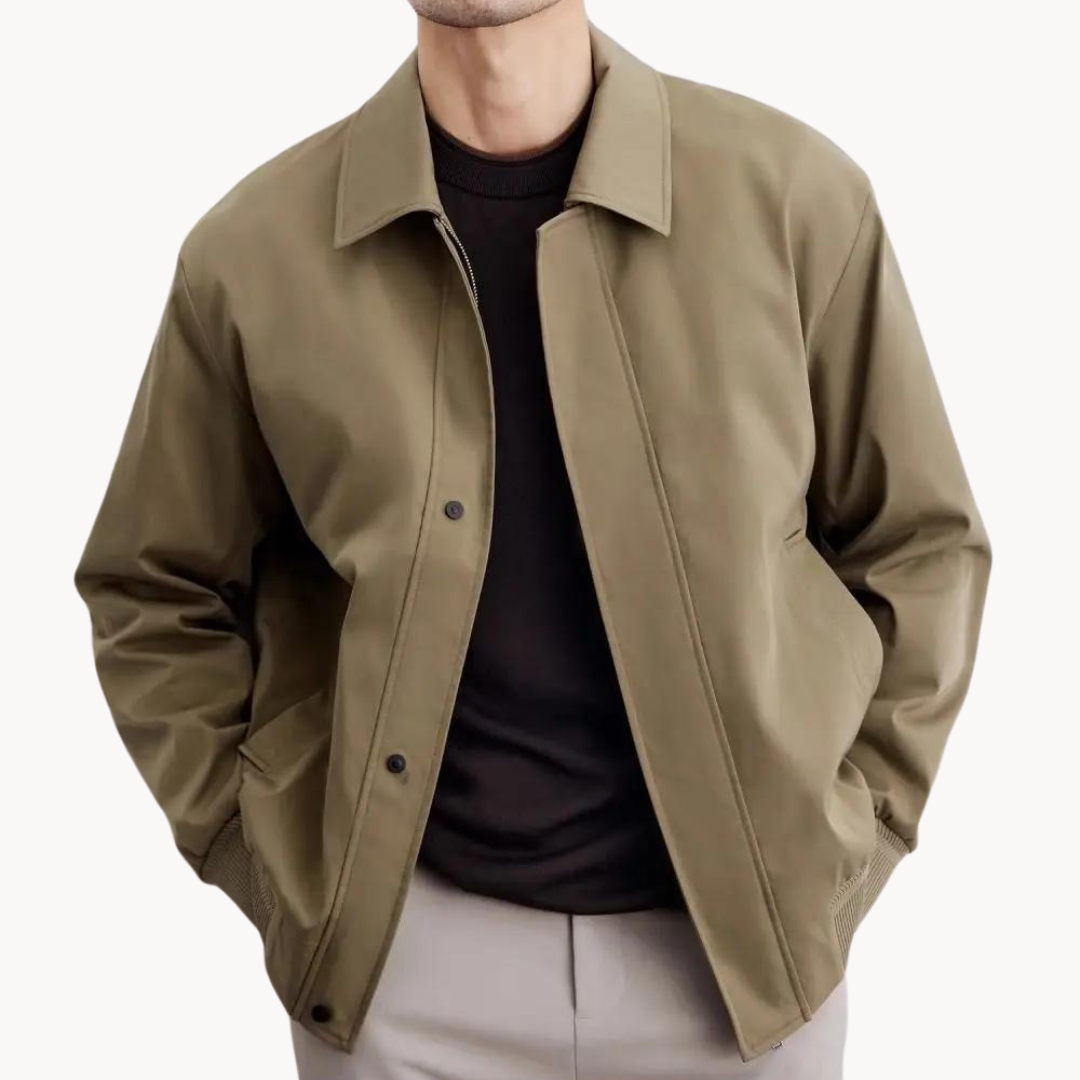 Veste Harrington Légère d’Hiver pour Homme | Veste Chaude à Coupe Ample