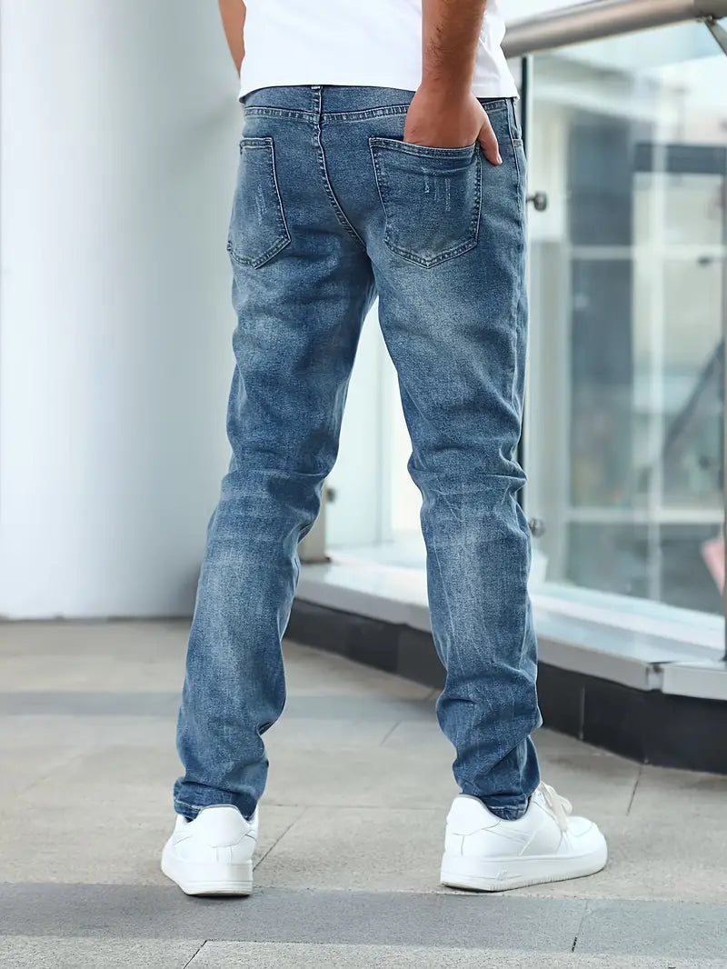 Jean Slim Extensible pour Homme | Avec Poches