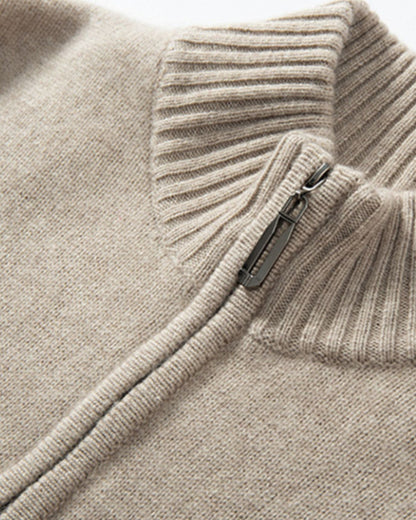 Pull d’Hiver à Demi-Zip pour Homme | Pull en Maille Chaud et Confortable