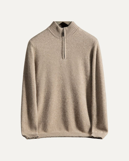 Pull d’Hiver à Demi-Zip pour Homme | Pull en Maille Chaud et Confortable