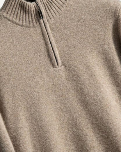 Pull d’Hiver à Demi-Zip pour Homme | Pull en Maille Chaud et Confortable
