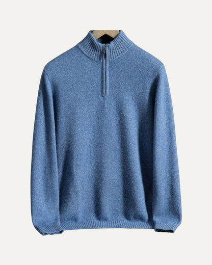 Pull d’Hiver à Demi-Zip pour Homme | Pull en Maille Chaud et Confortable