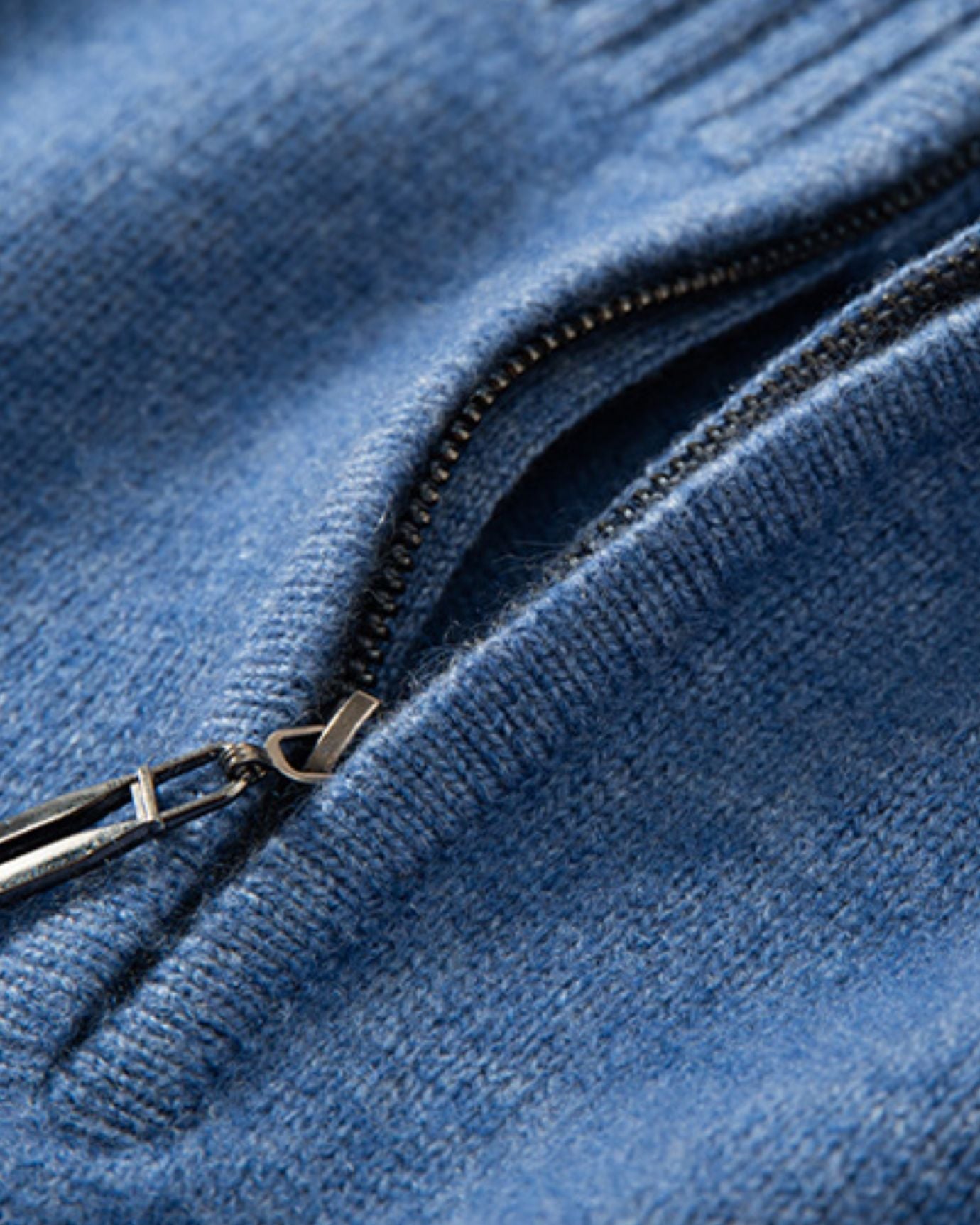 Pull d’Hiver à Demi-Zip pour Homme | Pull en Maille Chaud et Confortable