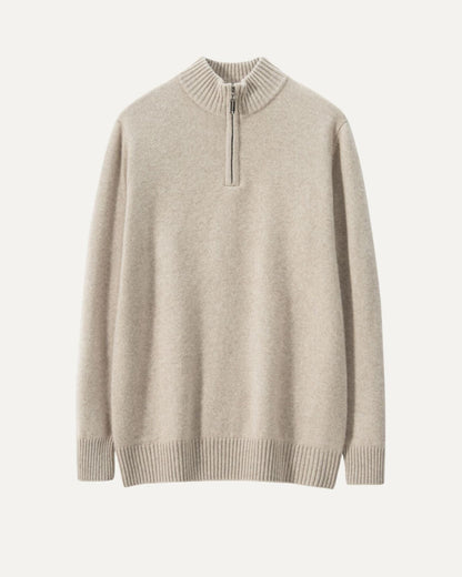 Pull d’Hiver à Demi-Zip pour Homme | Pull en Maille Chaud et Confortable