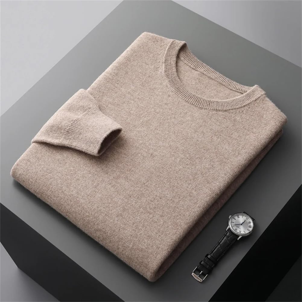 Pull Classique à Col Rond en Maille pour Homme | Pull d’Hiver Doux et Confortable