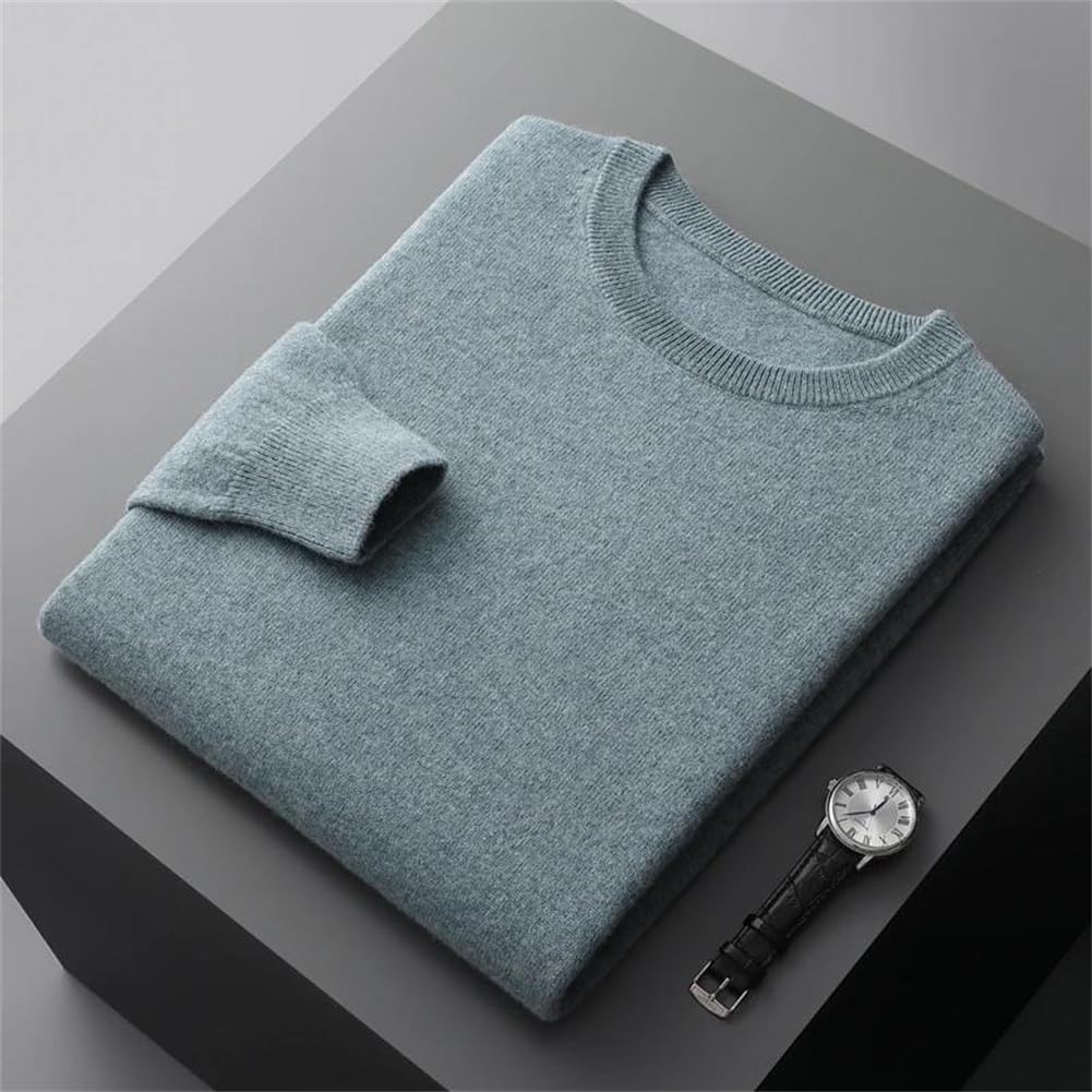 Pull Classique à Col Rond en Maille pour Homme | Pull d’Hiver Doux et Confortable