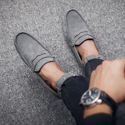Mocassins Légers Confortables pour Homme | Chaussures à Enfiler en Daim