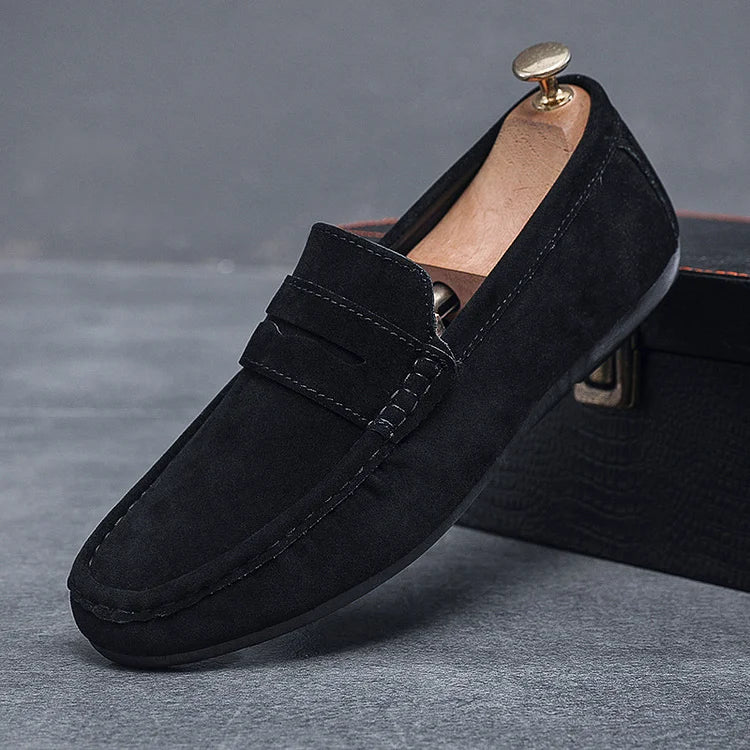Mocassins Légers Confortables pour Homme | Chaussures à Enfiler en Daim