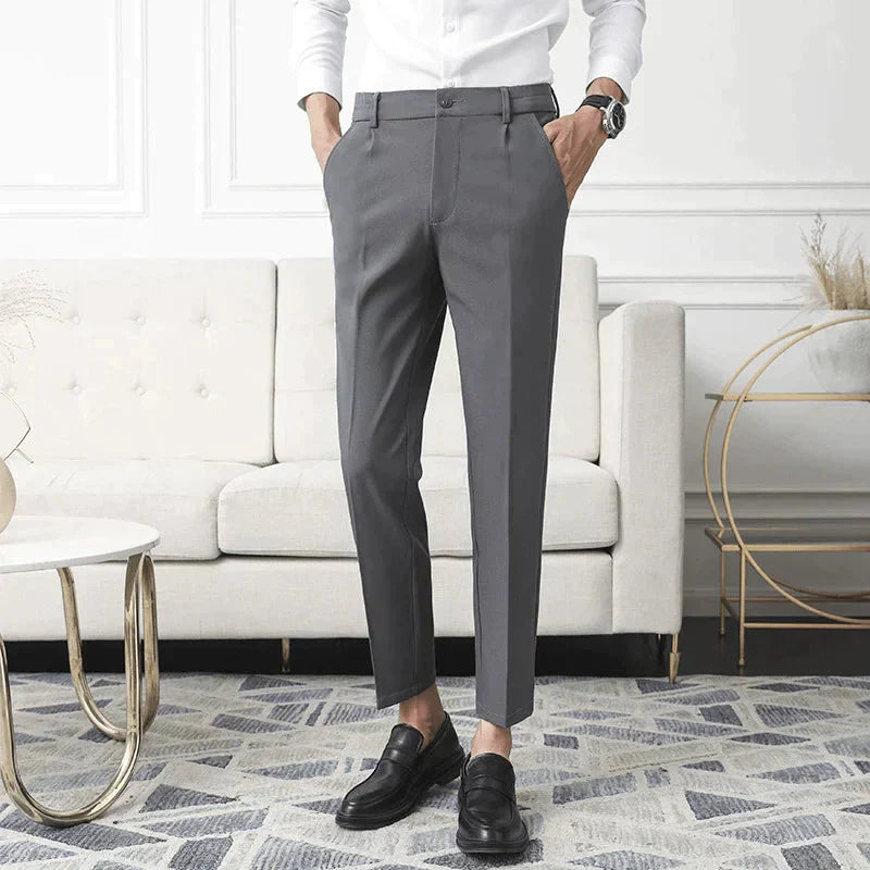 Pantalon de Costume Anti-Froissement pour Homme | Pantalon Ajusté Extensible
