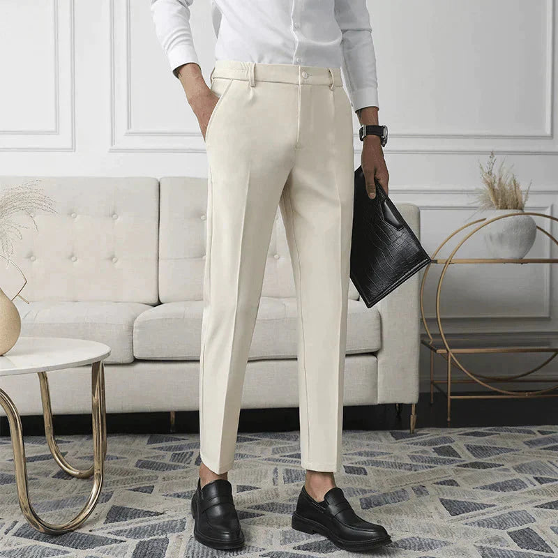 Pantalon de Costume Anti-Froissement pour Homme | Pantalon Ajusté Extensible