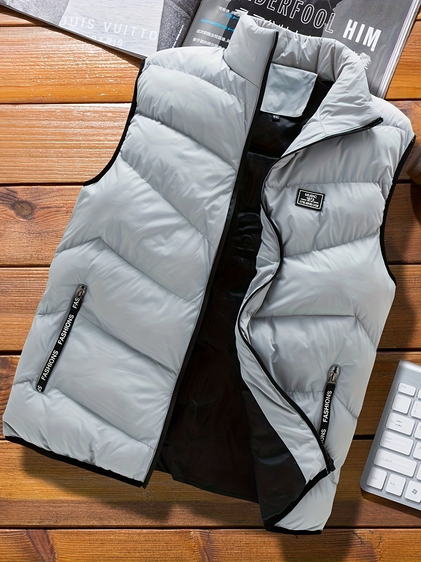 Doudoune Sans Manches Légère pour Homme | Veste Matelassée Chaude d’Hiver