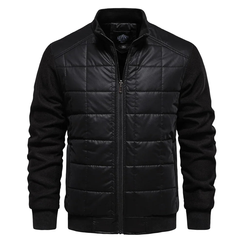 Blouson Bombardier Matelassé Chaud pour Homme | Veste Légère Zippée et Stylée