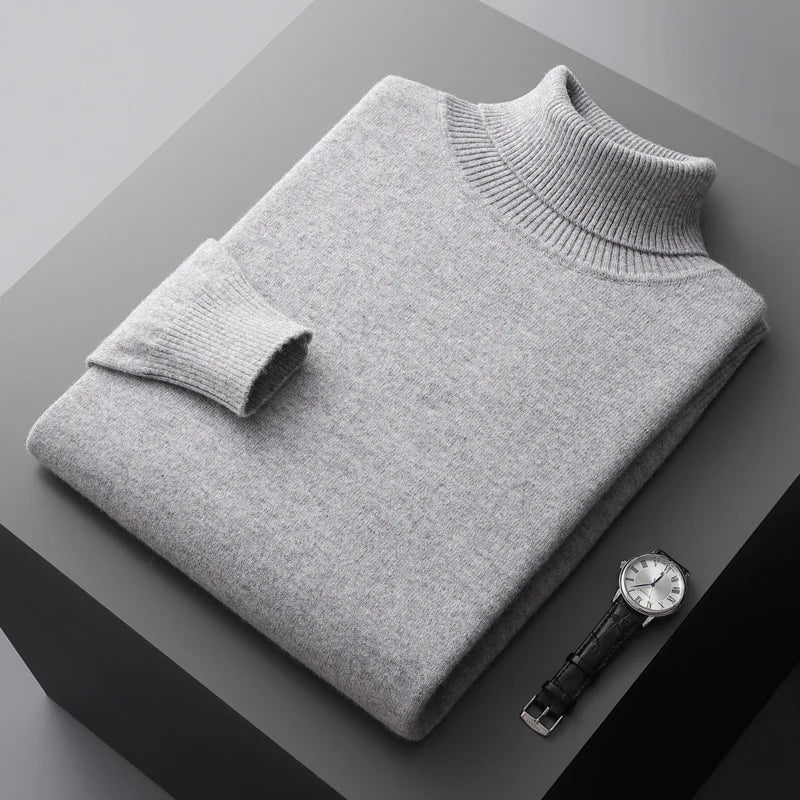Pull d’Hiver à Col Montant Slim Fit pour Homme | Doux & Confortable