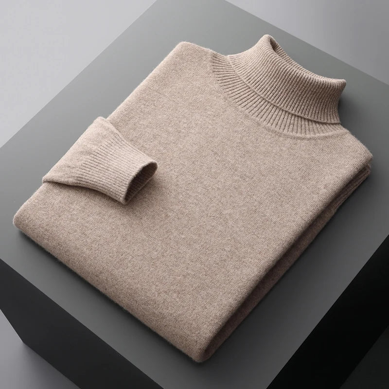 Pull d’Hiver à Col Montant Slim Fit pour Homme | Doux & Confortable