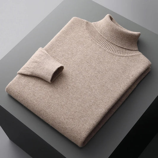 Pull d’Hiver à Col Montant Slim Fit pour Homme | Doux & Confortable