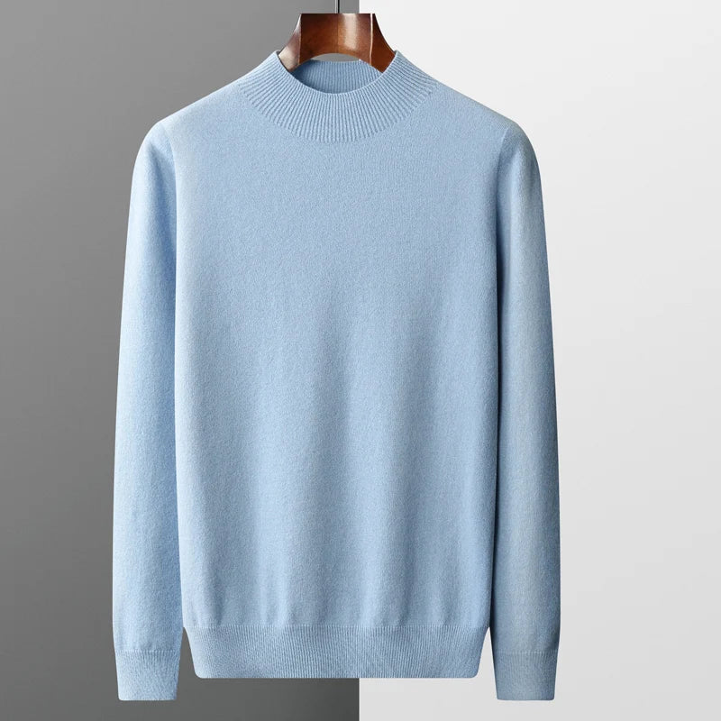 Pull Chaud à Manches Longues et Col Rond pour Homme | Pull Décontracté en Maille