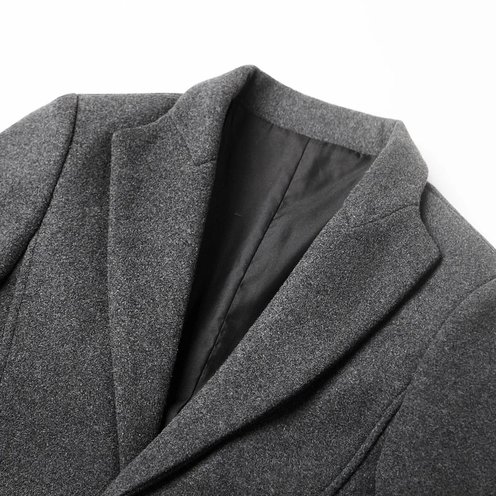 Manteau Long Classique Slim Fit d’Hiver pour Homme | Manteau Chaud