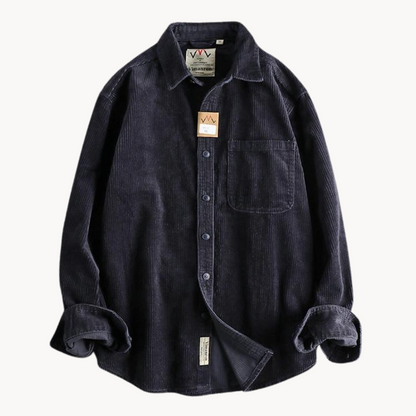 Surchemise à Manches Longues en Velours Côtelé pour Homme | Veste d’Extérieur Chaude