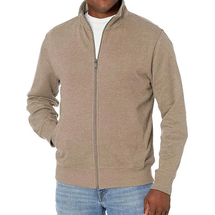 Veste d’Hiver Zippée Slim Fit pour Homme | Cardigan Léger à Col Montant