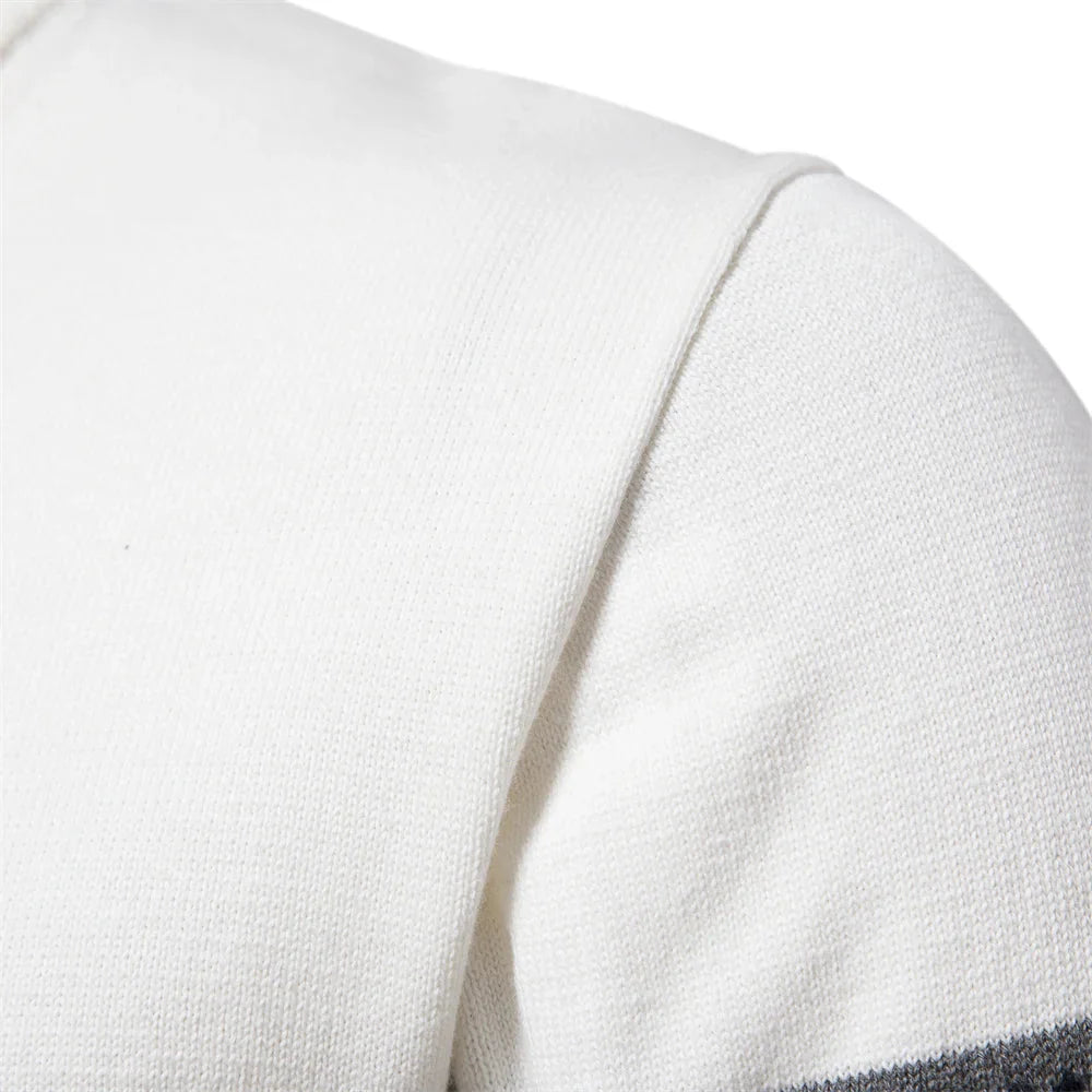 Pull d’Hiver Nordique à Demi-Zip pour Homme | Pull Chaud et Confortable