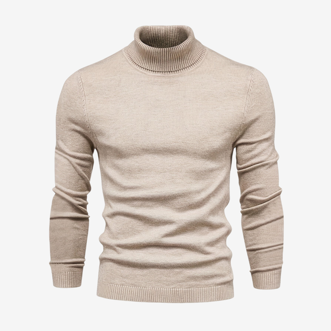 Pull à Col Roulé Chaud à Manches Longues pour Homme | Pull d’Hiver Confortable