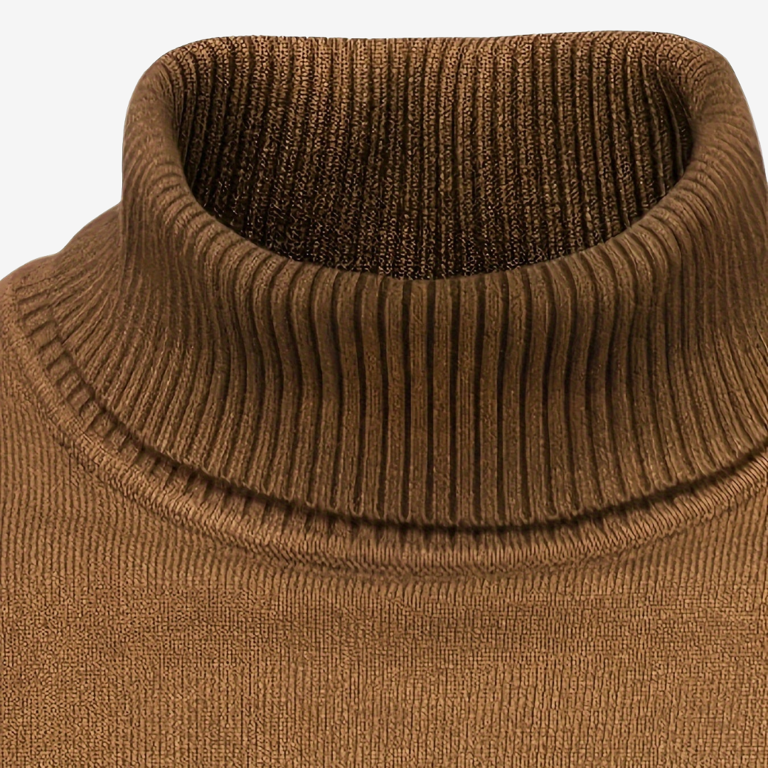 Pull à Col Roulé Chaud à Manches Longues pour Homme | Pull d’Hiver Confortable