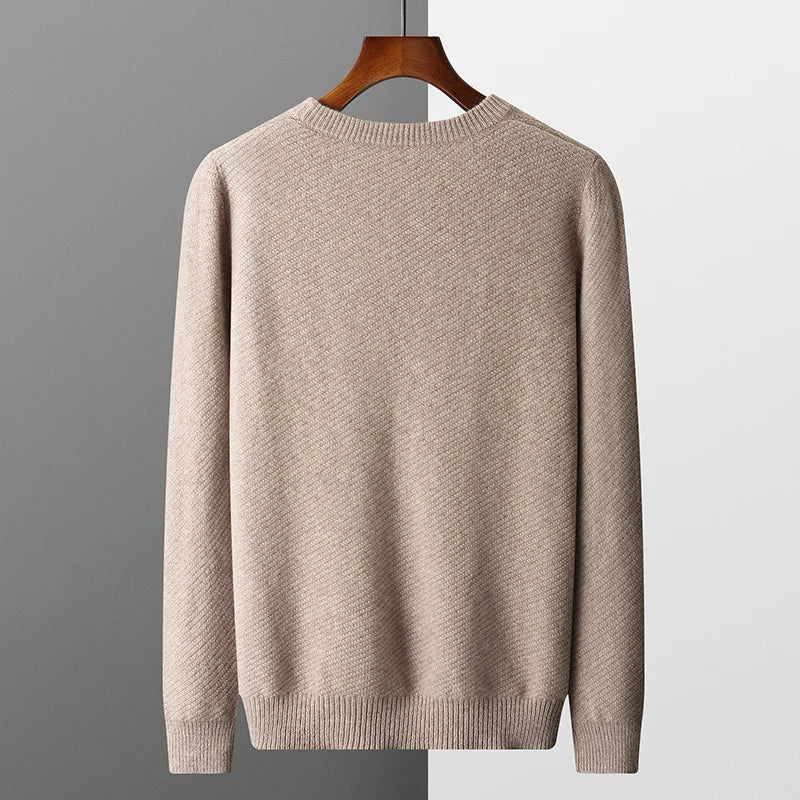 Pull d’Hiver Chaud en Maille à Col Rond pour Homme | Pull d’Hiver Doux