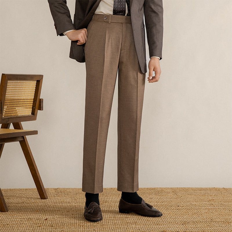 Pantalon Habillé Classique Coupe Droite pour Homme | Pantalon de Costume Élégant