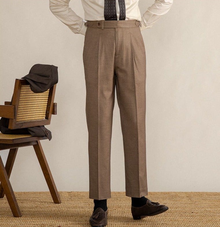Pantalon Habillé Classique Coupe Droite pour Homme | Pantalon de Costume Élégant