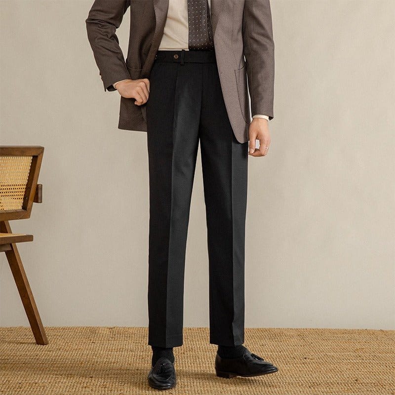Pantalon Habillé Classique Coupe Droite pour Homme | Pantalon de Costume Élégant
