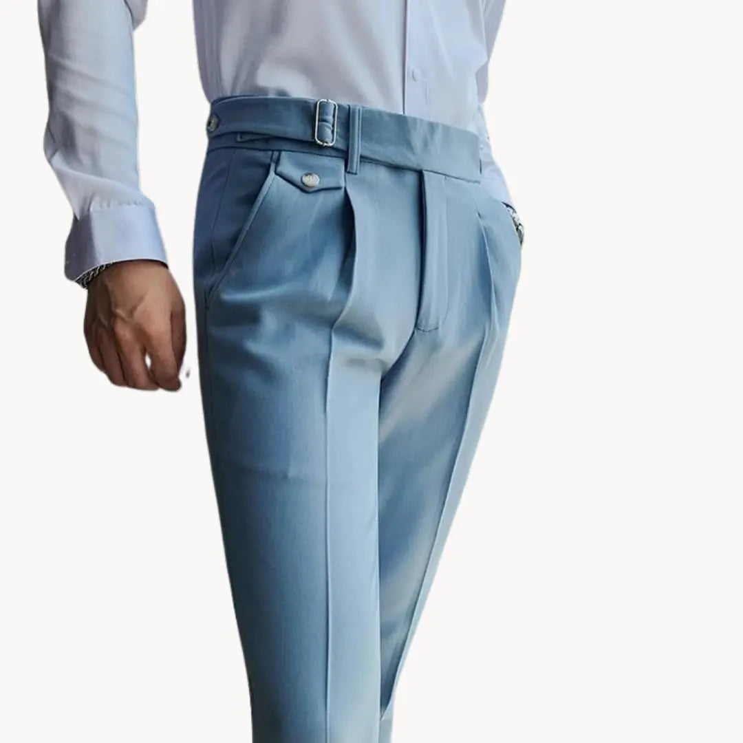 Pantalon de Costume Plissé pour Homme | Pantalon Habillé Slim Fit