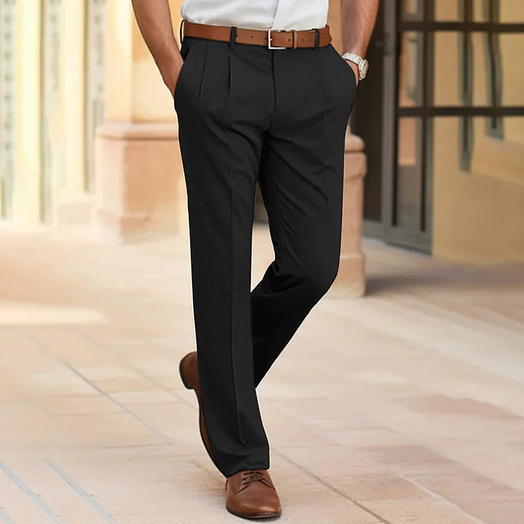 Pantalon Habillé Droit pour Homme | Pantalon Classique Slim Fit