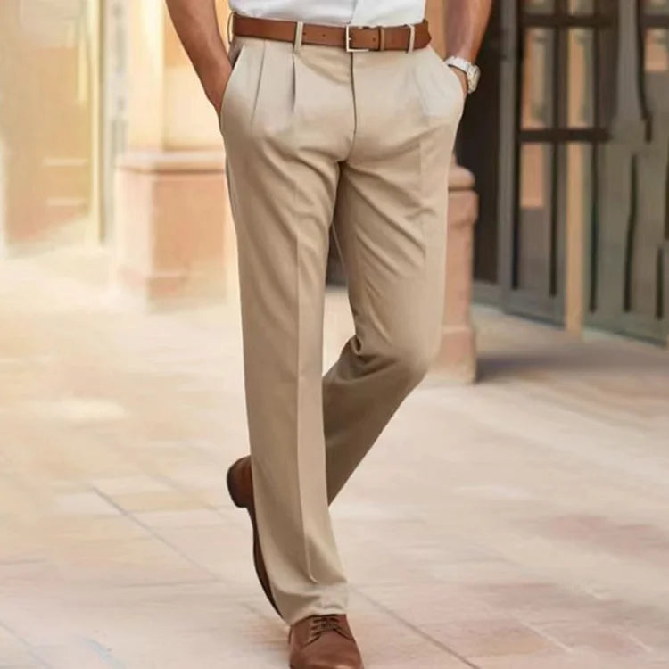 Pantalon Habillé Droit pour Homme | Pantalon Classique Slim Fit