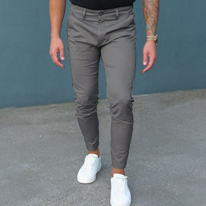 Pantalon Slim Fit Extensible pour Homme | Pantalon Décontracté Élégant pour Tous les Jours