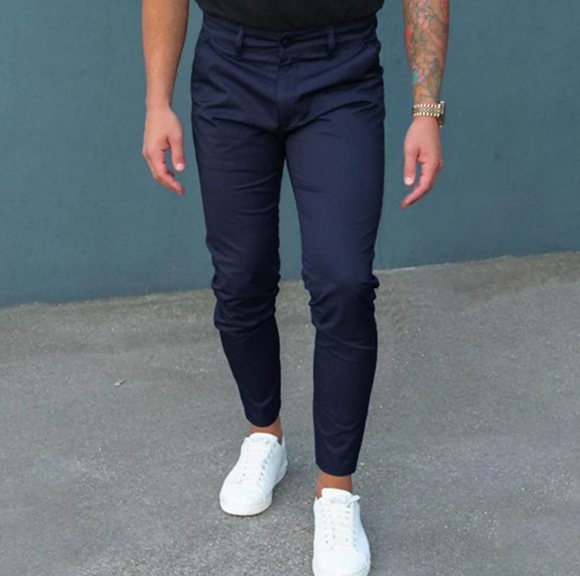 Pantalon Slim Fit Extensible pour Homme | Pantalon Décontracté Élégant pour Tous les Jours