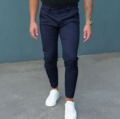 Pantalon Slim Fit Extensible pour Homme | Pantalon Décontracté Élégant pour Tous les Jours