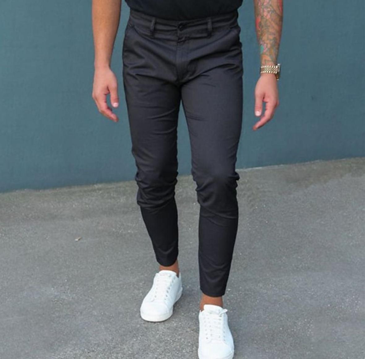 Pantalon Slim Fit Extensible pour Homme | Pantalon Décontracté Élégant pour Tous les Jours