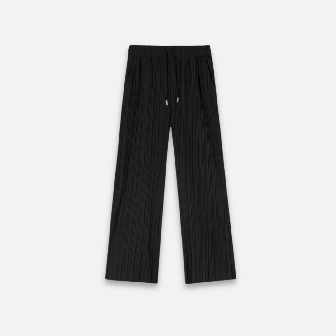 Pantalon Ample à Jambes Larges Plissé pour Homme | Pantalon Plissé Élégant