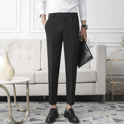 Pantalon Habillé Slim Fit pour Homme | Pantalon de Costume Extensible