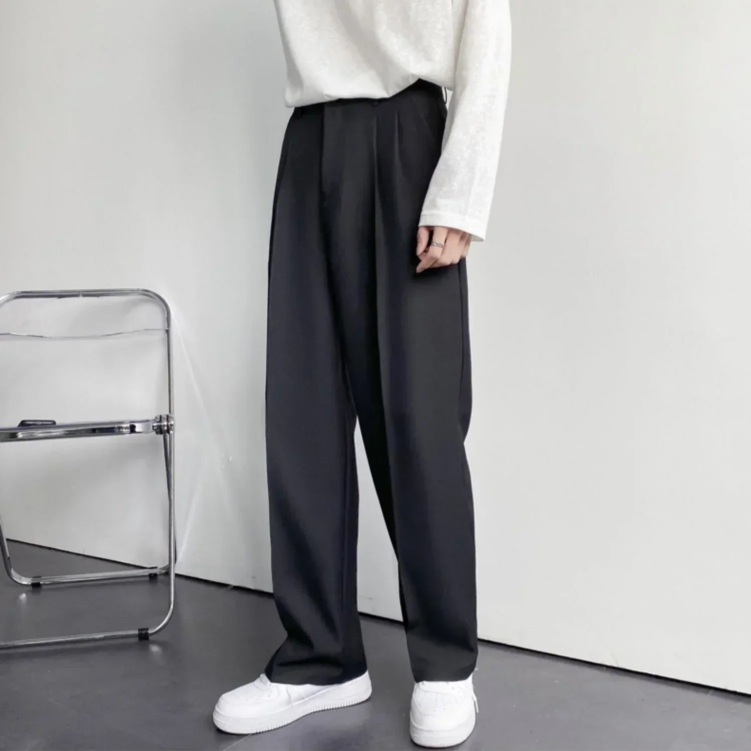 Pantalon à Jambes Larges pour Homme | Pantalon Élégant & Pantalon de Costume