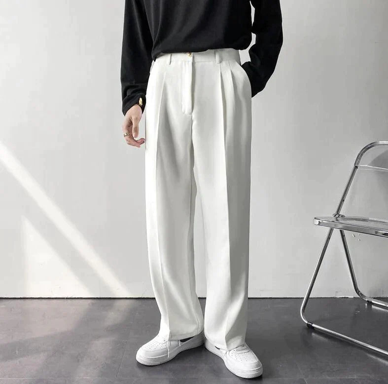 Pantalon à Jambes Larges pour Homme | Pantalon Élégant & Pantalon de Costume